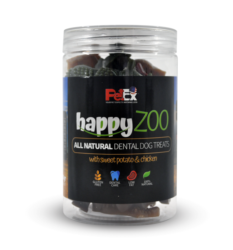 petex dental happy zoo פטקס חטיף דנטלי הפי זו לכלב - 250 גר