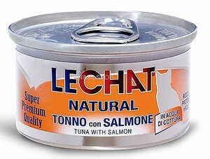 לה שט נטורל נתחי טונה וסלמון 80 גרם