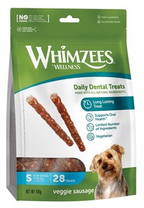Whimzees ווימסיס 360 גרם חטיף דנטלי לכלבים בצורת מקל S - ₪69.00