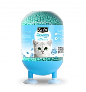 קיט קט ספרינקלז מבשם חול לחתולים בניחוח בייבי פאודר 240 גר'' - ₪39.90