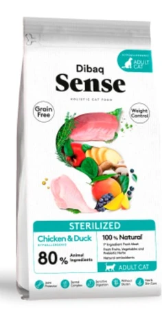 דיבאק סנס חתול - עוף וברווז - 6 ק"ג