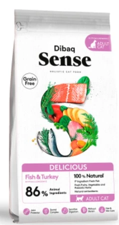 דיבאק סנס חתול - דג והודו - 6 ק"ג